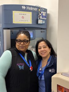 Team members from Boston Children's Hospital after completing a hybrid monitoring solution